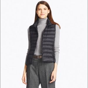 Women Black Ultra Light Down Vest